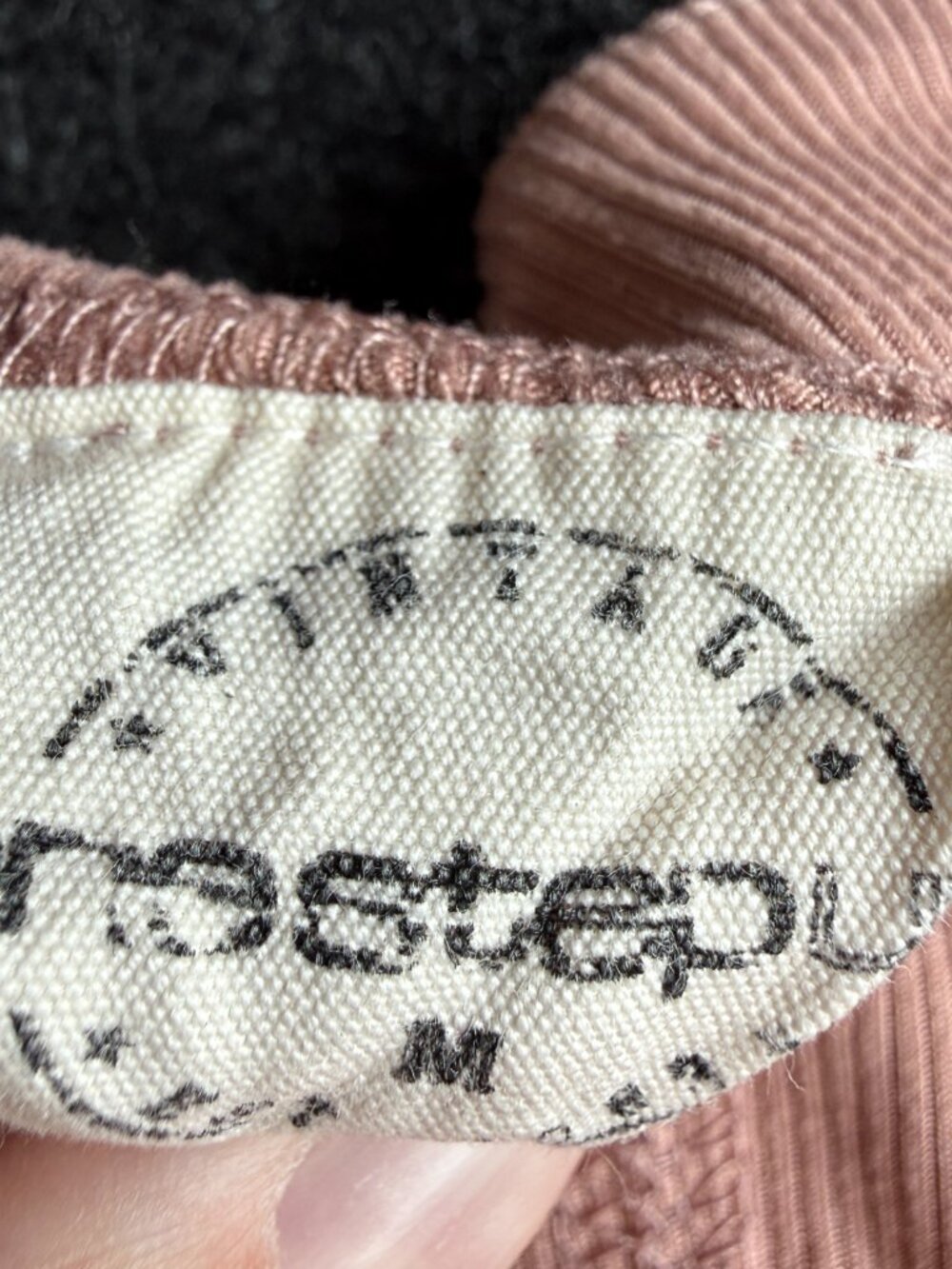 One Step Up Ribbed Henley Top M - Picture 3 of 8
